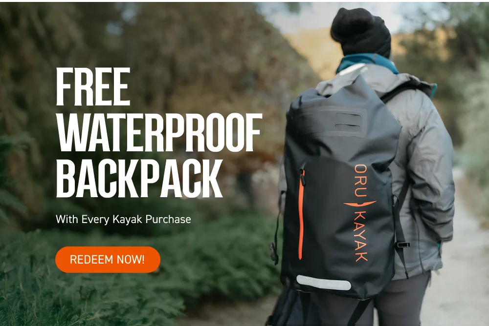 Free Waterproof Backpack with every kayak purchase