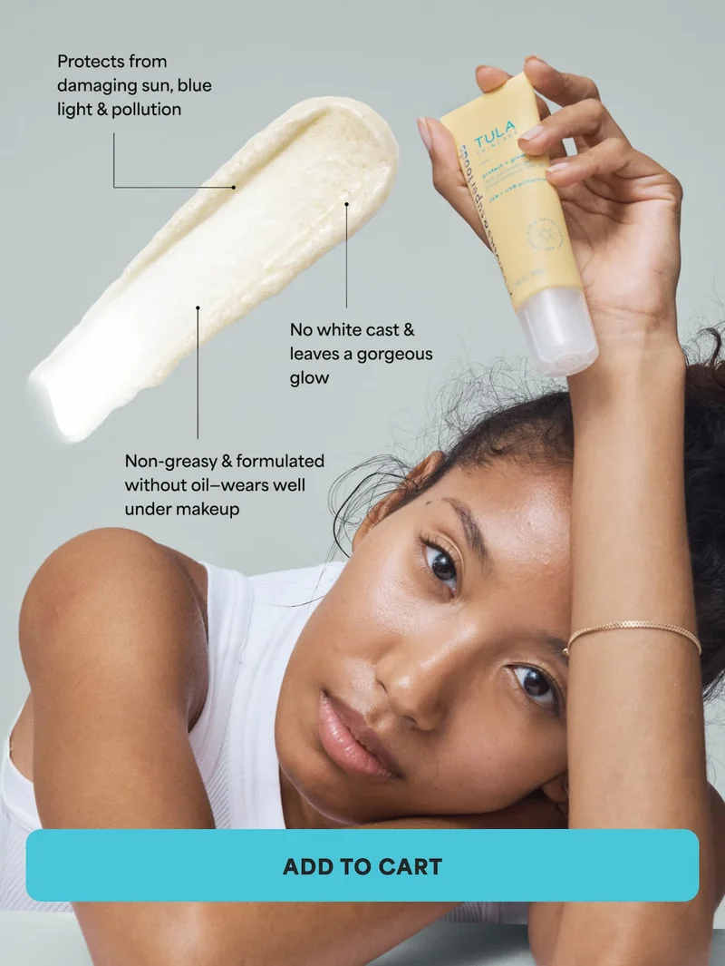 ⚈ Protects from damaging sun, blue light & pollution ⚈ No white cast & leaves a gorgeous glow ⚈ Non-greasy & formulated without oil-wears well under makeup -- ADD TO CART