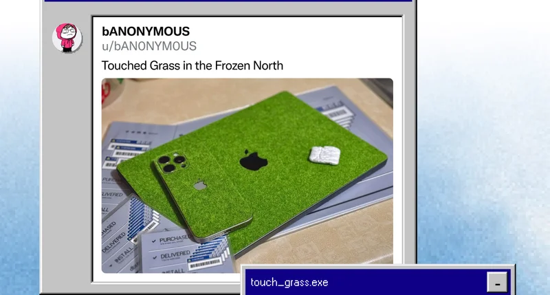u/bAN0NYM0US on Reddit: "Touched Grass in the Frozen North"