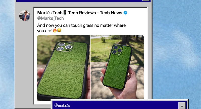 @Marks_Tech on Twitter: "And now you can touch grass no matter where you are!"