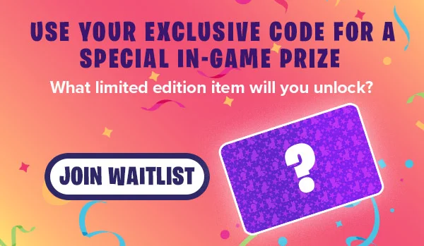 USE YOUR EXCLUSIVE CODE FOR A SPECIAL IN-GAME PRIZE