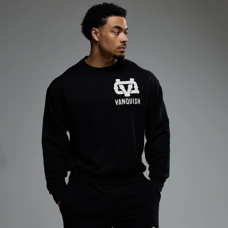Image of MONOGRAM BLACK SWEATSHIRT