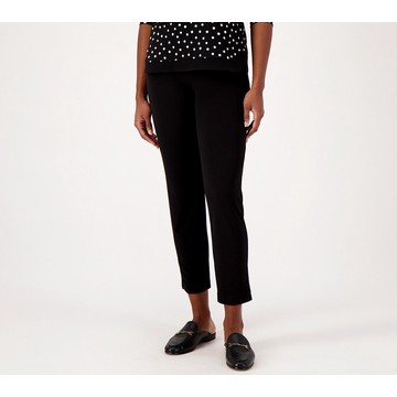 Susan Graver Regular Liquid Knit Ava Slim Ankle Pants