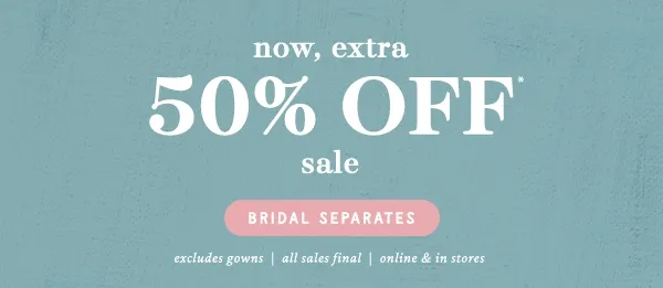 50% off dresses, shop now