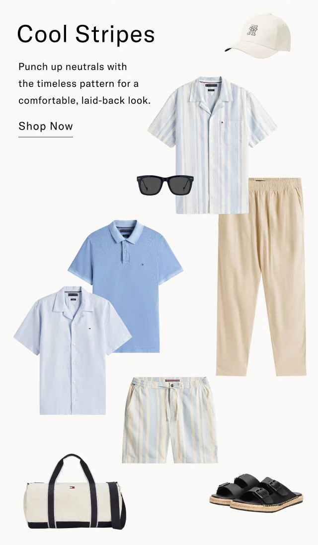 Cool stripes Punch up neutrals with the timeless pattern for a comfrotable, laid-back look. Shop Now