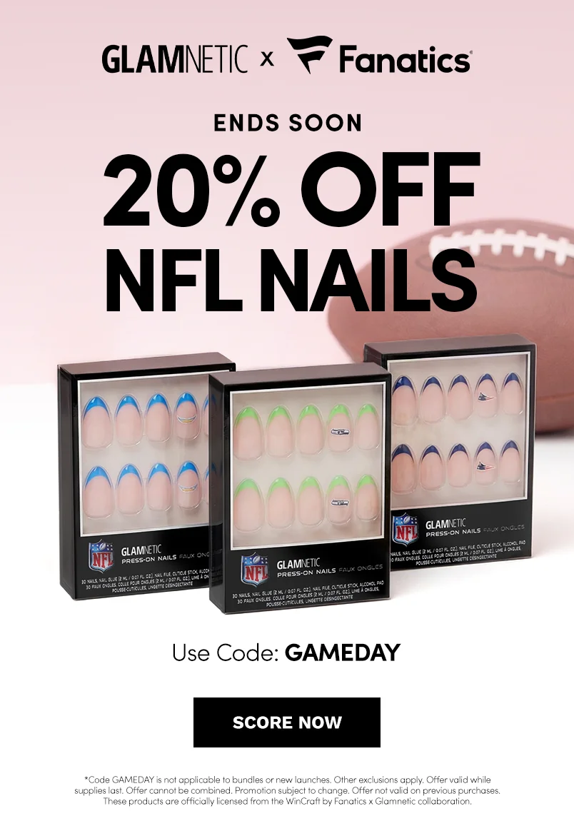 Shop 20% Off NFL Nails today