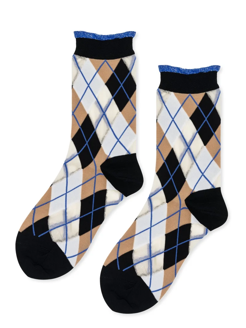 Image of Argyle Sheer Crew
