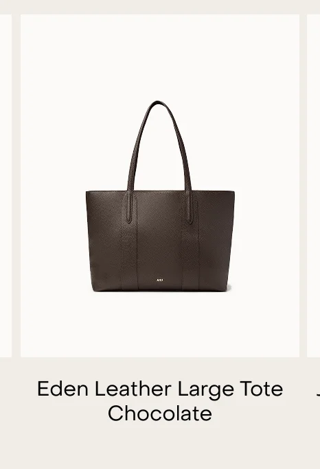 Eden Leather Large Tote Chocolate