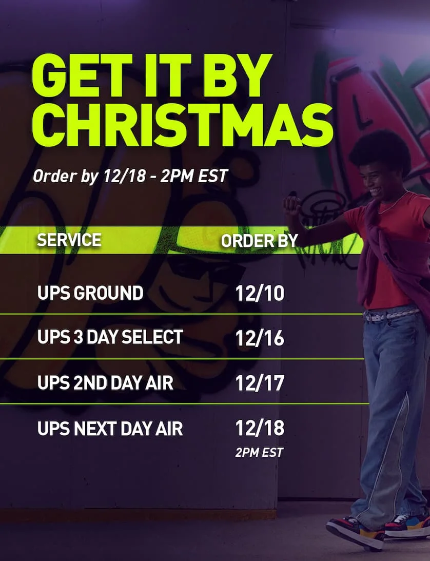 Heelys 2025 Holiday Shipping Deadlines