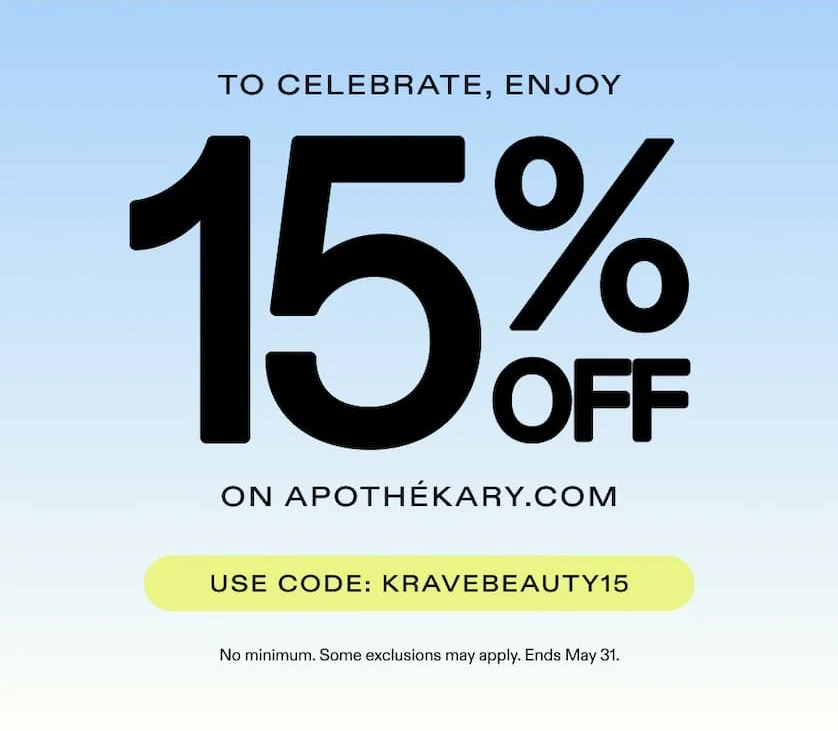 ENJOY 15% OFF ON APOTHÉKARY