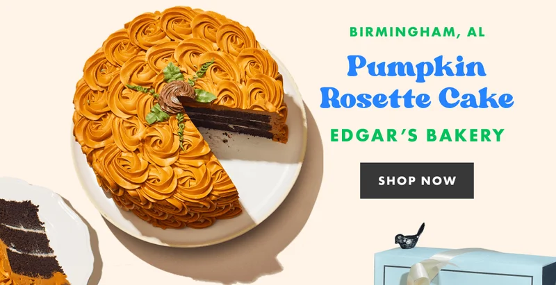 Edgar's Pumpkin Rosette Cake Edgar's Pumpkin Rosette Cake