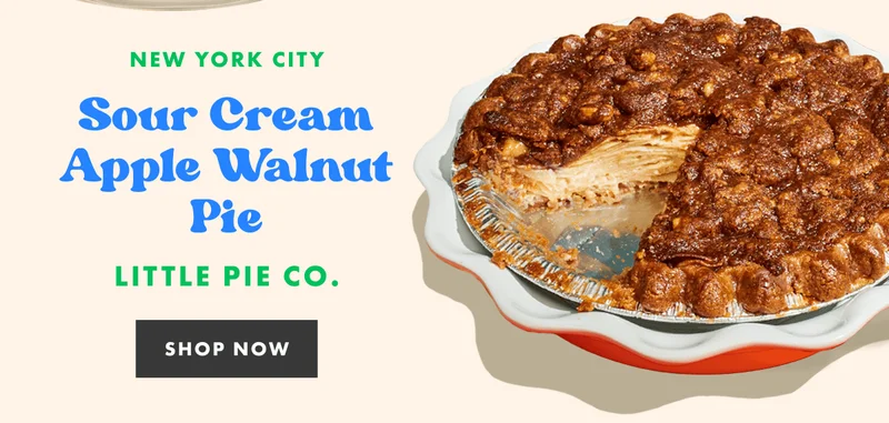 Little Pie Co's Sour Cream Apple Walnut Pie Little Pie Co's Sour Cream Apple Walnut Pie