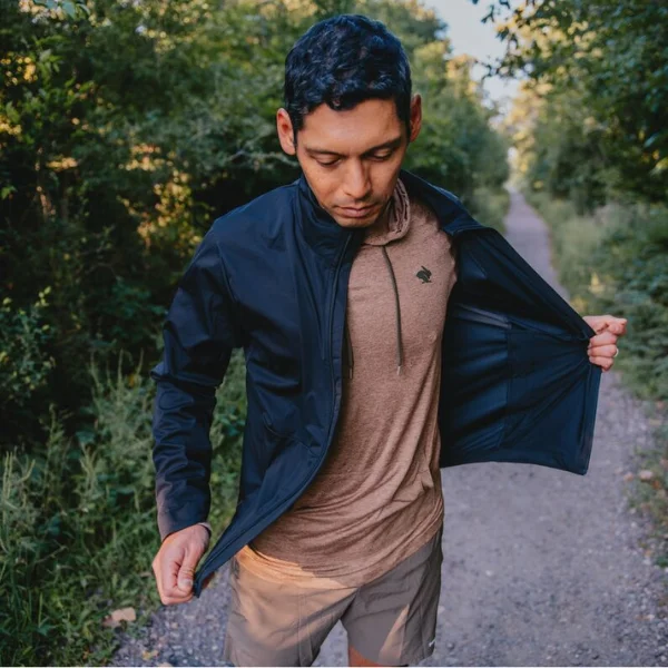 Man wearing rabbit apparel