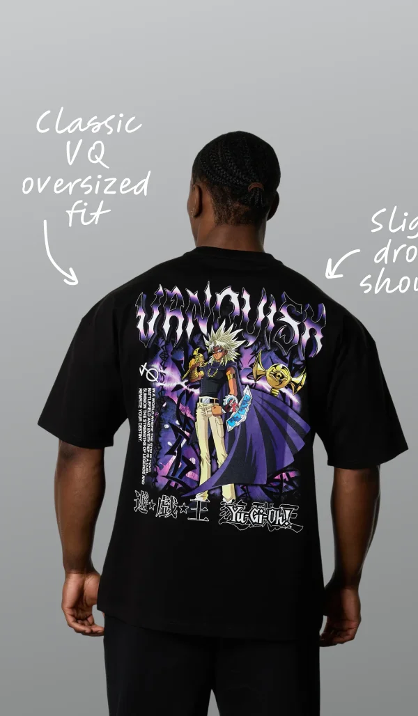 YU-GI-OH! MARIK BLACK OVERSIZED T SHIRT