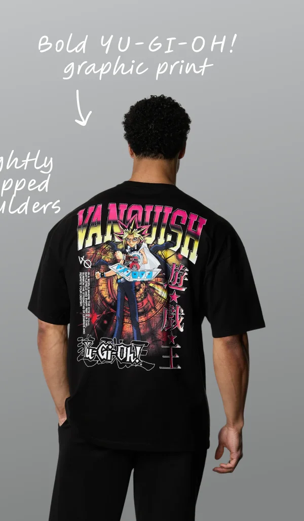 YU-GI-OH! YUGI BLACK OVERSIZED T SHIRT