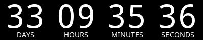 DAYS | HOURS | MINUTES | SECONDS