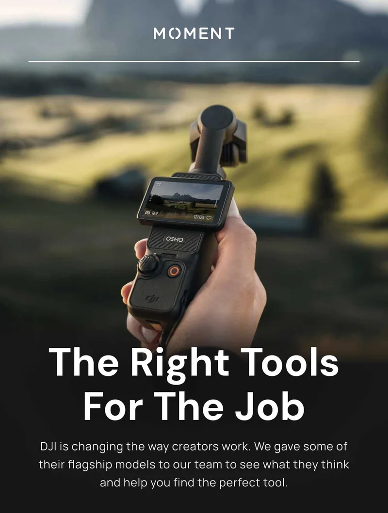 The Right Tools For The Job - DJI is changing the way creators work. We gave some of their flagship models to our team to see what they think and help you find the perfect tool.