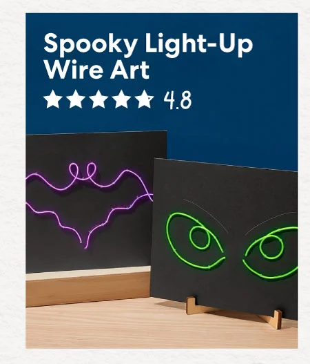 Spooky Light-Up Wire Art
