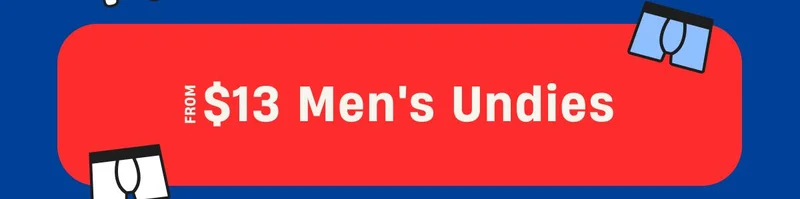 From $13 Men's Undies