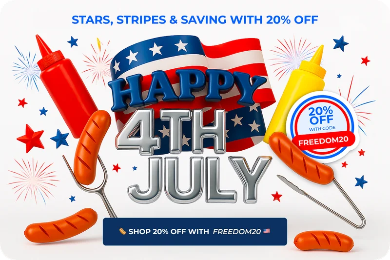 Happy 4th of July Discount for all products