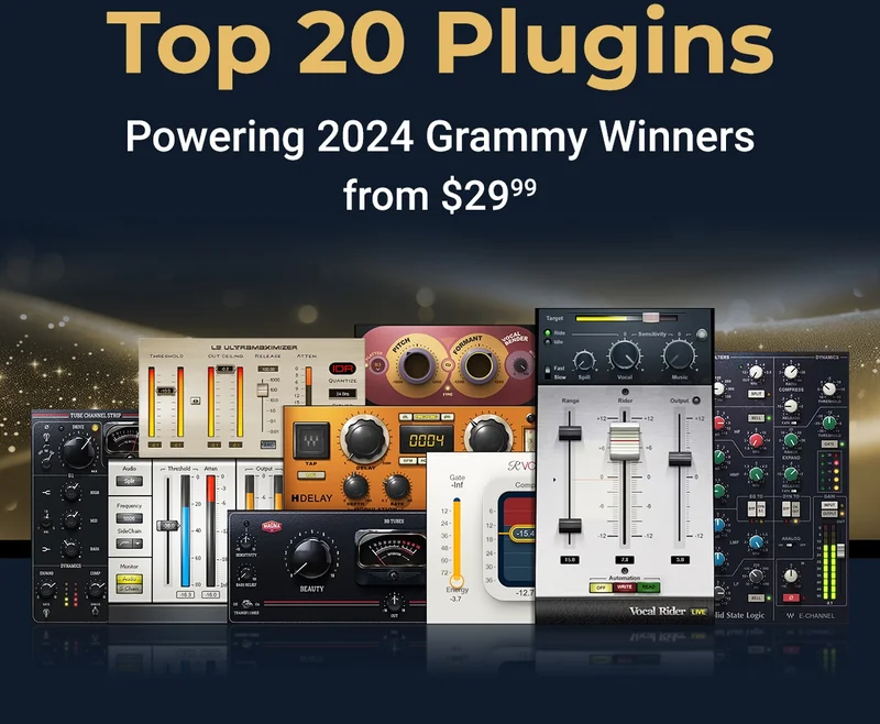 Top 20 Plugins - Powering 2024 Grammy Winners