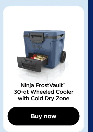 Ninja FrostVault™ 30qt Wheeled Cooler with Cold Dry Zone