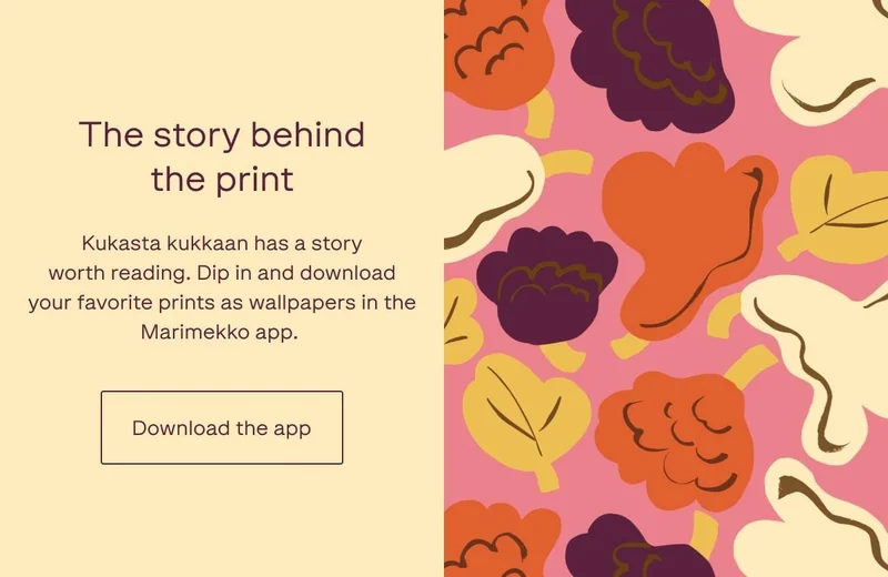 Download the Marimekko app Download the Marimekko app