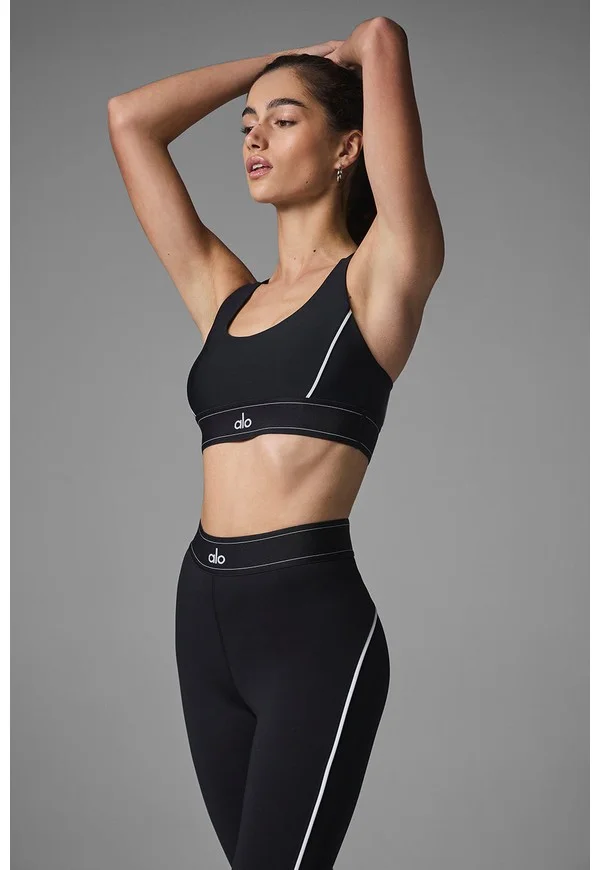 Airlift Suit Up Bra - Black/White - Black/White / L