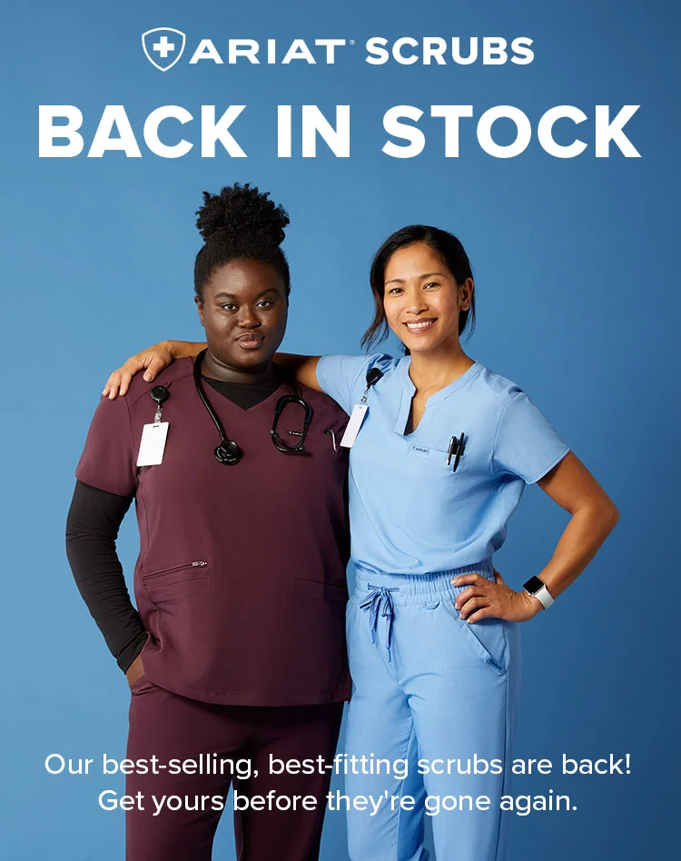 ARIAT SCRUBS BACK IN STOCK