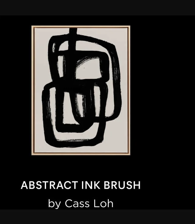 Abstract Ink Brush