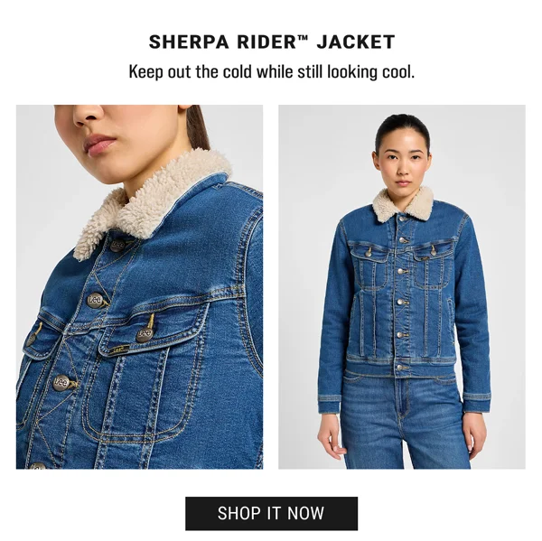 Sherpa Rider Jacket. Keep out the cold while still looking cool. Shop It Now