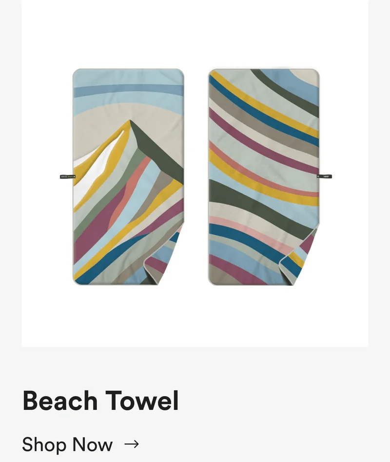 beach towel - shop now