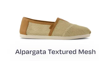 Alpargata Textured Mesh