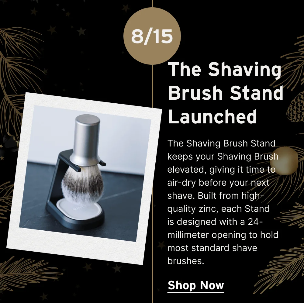 The Shaving Brush Stand Launched [ Shop Now ]