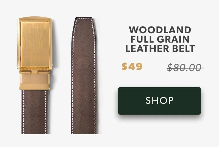 Woodland Full Grain Leather Belt Woodland Full Grain Leather Belt
