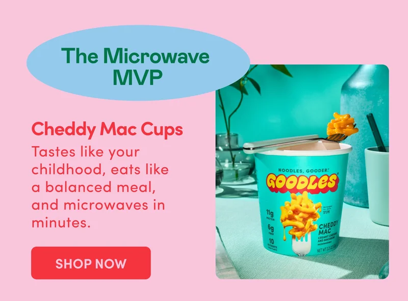 The Microwave  MVP Tastes like your childhood, eats like a balanced meal, and microwaves in minutes.
