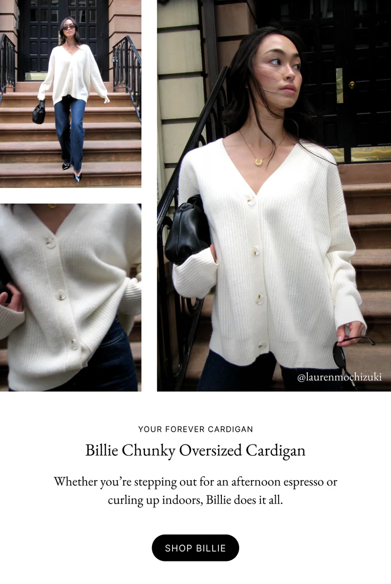 Billie Chunky Oversized Cashmere Cardigan