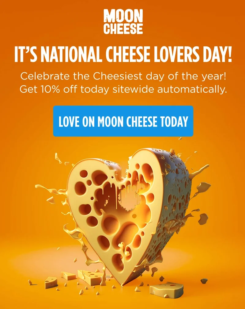 Moon Cheese | Don't quit on your 2024 resolutions | January 12th is National Quitters Day | Instead of quitting, switch to healthier choices like Moon Cheese
