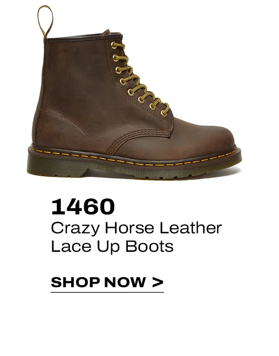 1460 Crazy Horse Leather Lace Up Boots