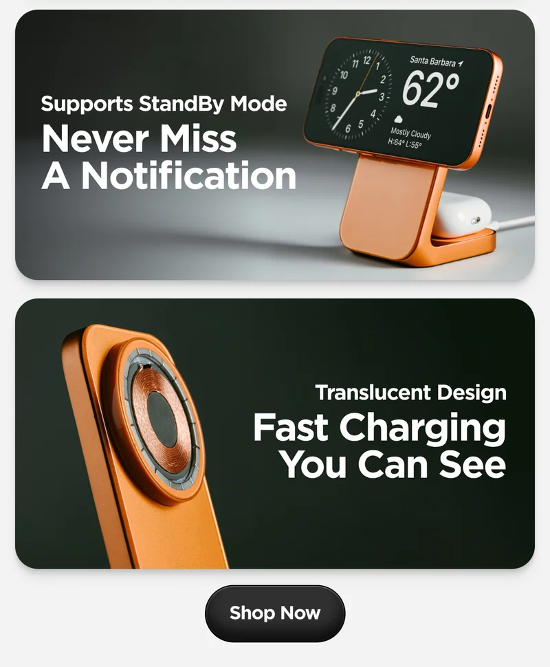 Supports StandBy Mode. Never Miss A Notification. Translucent Design. Fast Charging You Can See.