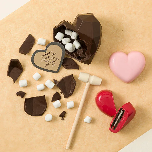 Custom Message Breakable Chocolate Heart