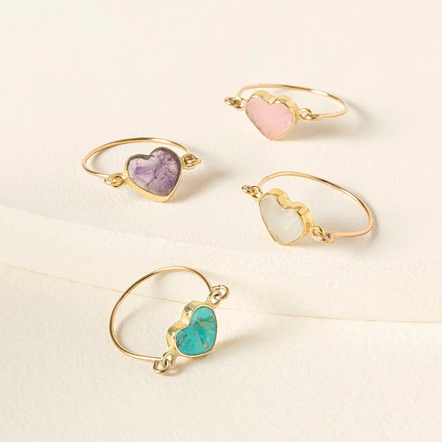 Follow Your Heart Gemstone Ring
