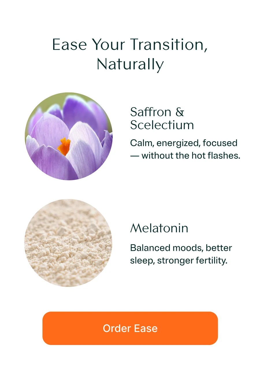 Ease Your Transition, Naturally