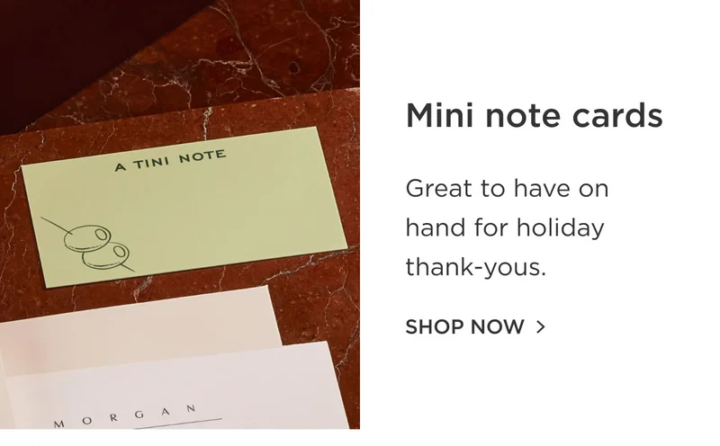 Mini Note Cards