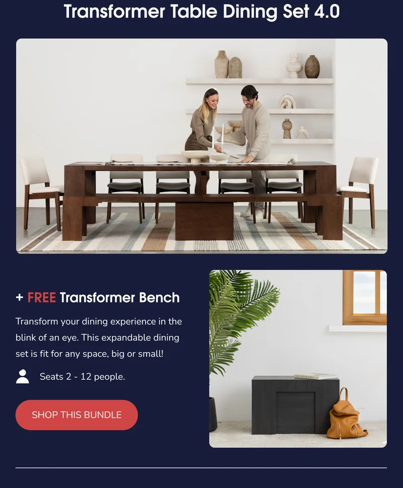 Transformer Dining Set