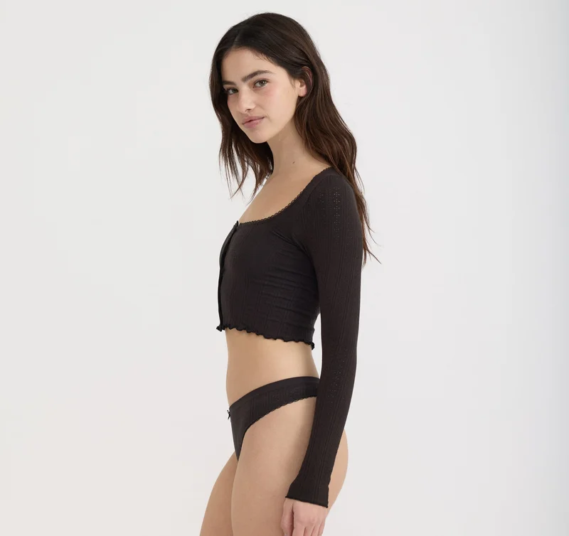 Image of Pointelle Thong
