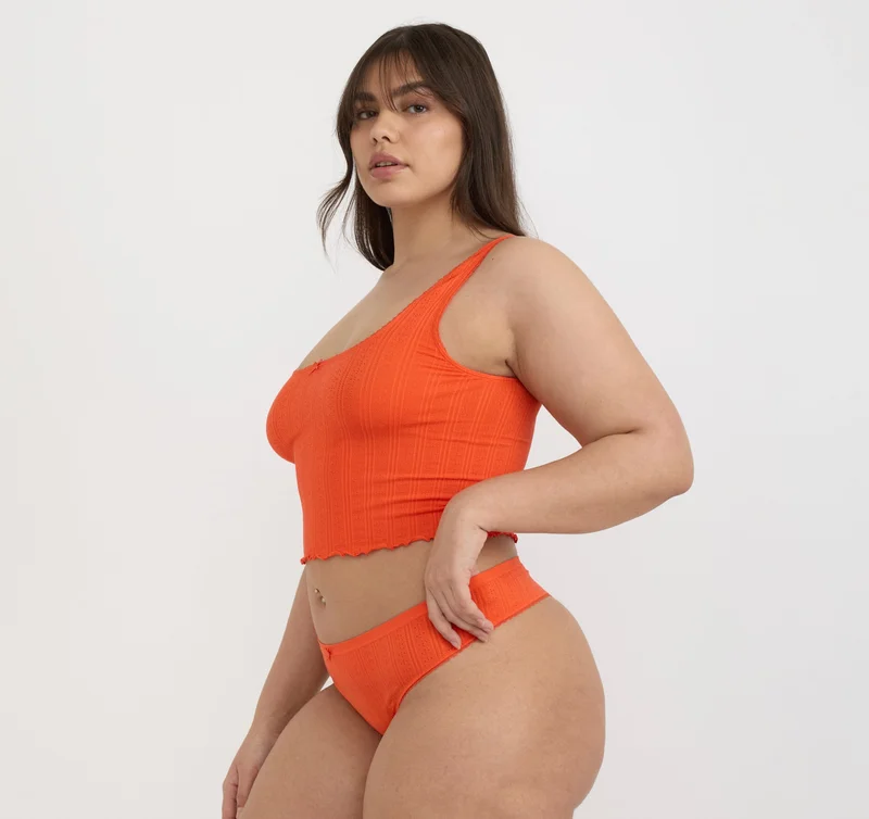 Image of Pointelle Thong