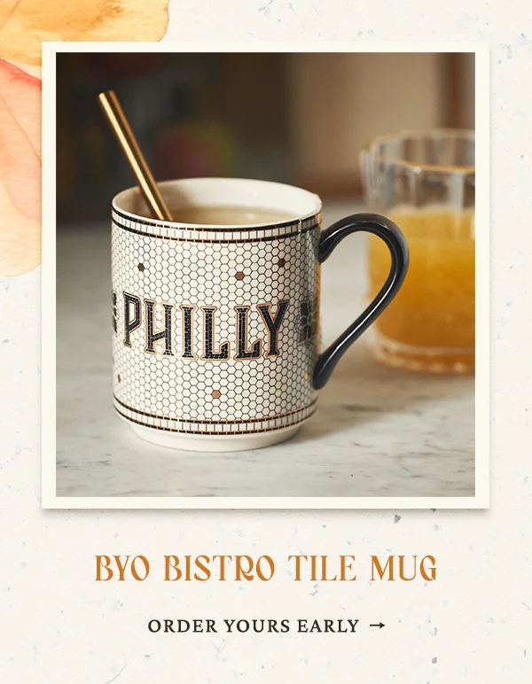 BYO Bistro tile mug. Order yours early.