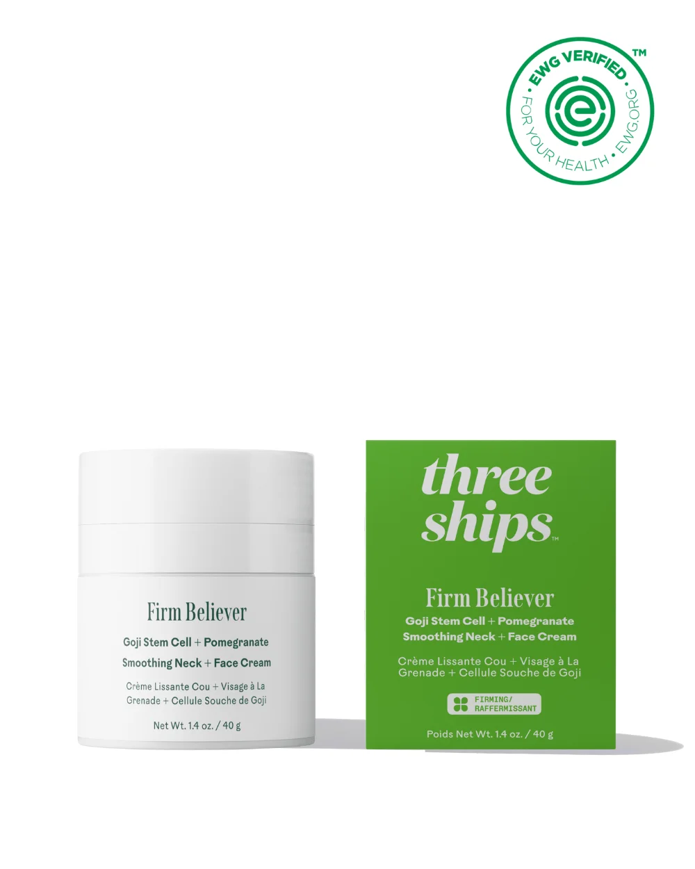 Image of Firm Believer™ Goji Stem Cell + Pomegranate Smoothing Neck + Face Cream