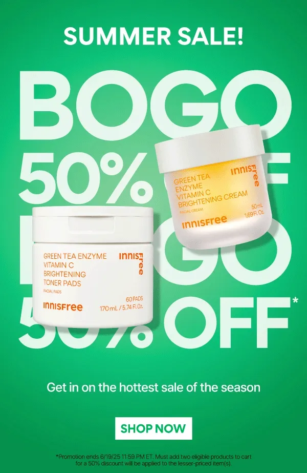 BOGO 50% OFF SUMMER SALE